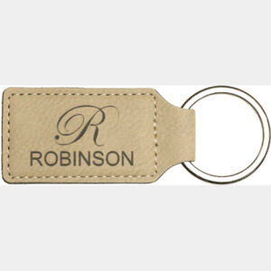 Personalized Leatherette Rectangle Keychain Thumbnail