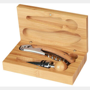 Personalized Bamboo 2-Piece Wine Tool Set Thumbnail