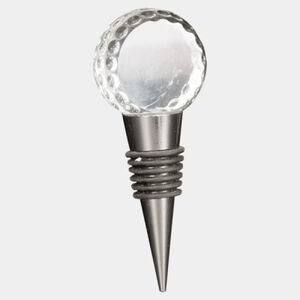 Personalized 4" Crystal Golf Ball Wine Stopper Thumbnail