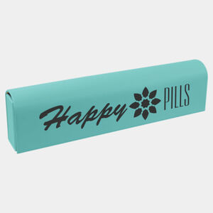 Personalized Teal Laserable Leatherette Pill Box with Days of the Week Organizer Thumbnail