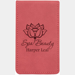 Personalized 7-Piece Pink Laserable Leatherette Manicure Gift Set Thumbnail