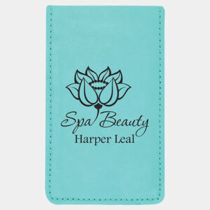 Personalized 7-Piece Teal Laserable Leatherette Manicure Gift Set Thumbnail