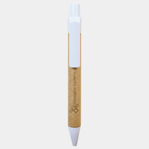 Personalized Recycled Paper Pen with White Trim Thumbnail
