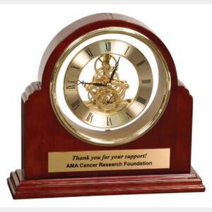 Personalized 9 1/4" x 9" Grand Piano Step-Arch Clock Thumbnail