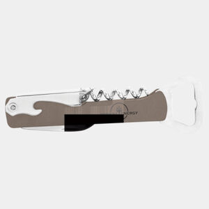 Gray Laserable Leatherette Wine Bottle Opener Thumbnail