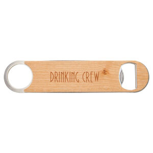 1 1/2" x 7" Bottle Opener with Wood Veneer Thumbnail