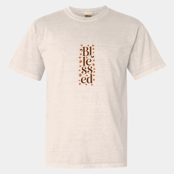 Blessed (Leaves)  - Garment-Dyed Heavyweight T-Shirt Thumbnail