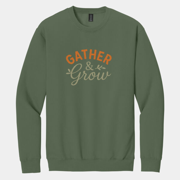 Gather & Grow  - Softstyle ® Crewneck Sweatshirt Thumbnail