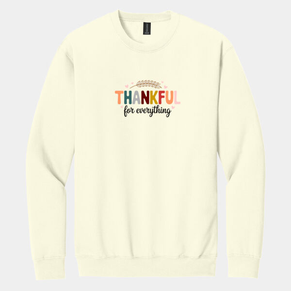 Thankful For Everything - Softstyle ® Crewneck Sweatshirt Thumbnail