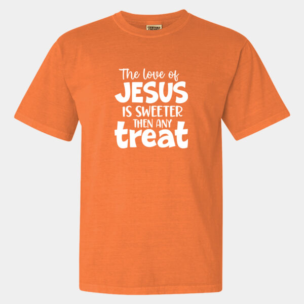 The Love of Jesus - Garment-Dyed Heavyweight T-Shirt Thumbnail