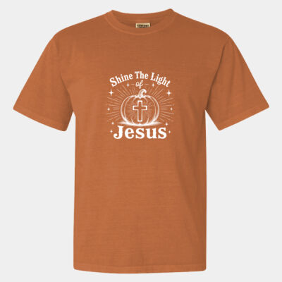 Shine the Light of Jesus  - Garment-Dyed Heavyweight T-Shirt Thumbnail