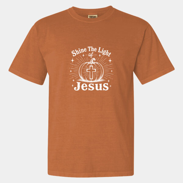 Shine the Light of Jesus  - Garment-Dyed Heavyweight T-Shirt Thumbnail
